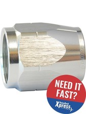 Aeroflow Alloy Cutter Style Hose End Socket -6AN Silver