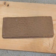 Vintage Textured Brown Rectangular Ostrich Skin Wallet