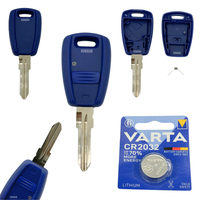 Auto SchlüSsel + Batterie Passend FüR Fiat Bravo Doblo Marea Panda Punto Stilo