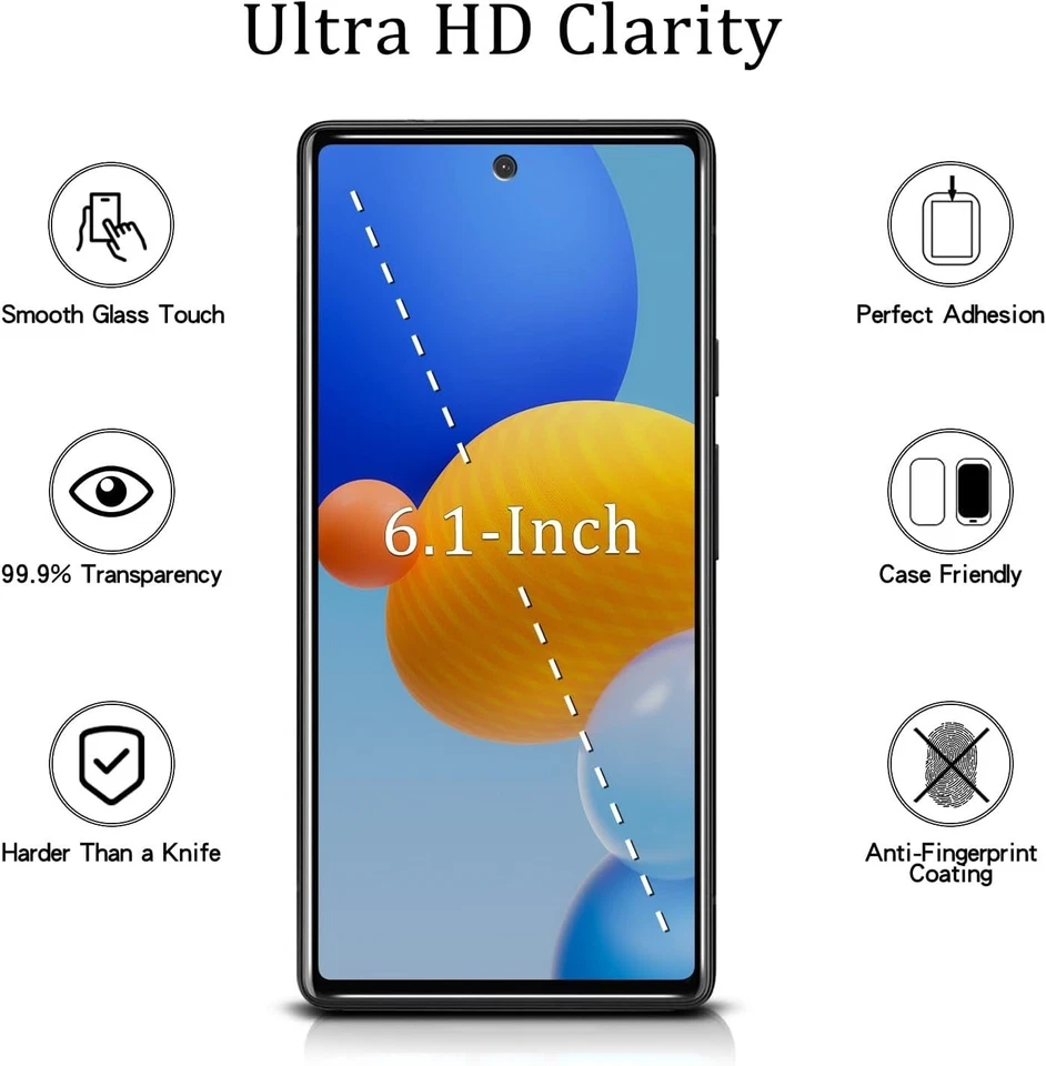 Протектор экрана конфиденциальности для закаленного стекла, твердость 9H, защита от царапин упаковка 2 шт. - Изображение 3 из 4