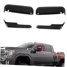 Rear View Mirror Cover Cap Fit for 2020-2024 Chevy Silverado GMC Sierra Black
