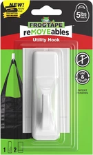 Removeables Utility Wall Hook Large - Damage Free, Removable Wall Hooks for Hang