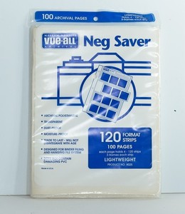 VUE-ALL Archival  Proof-File 120mm Format NegativePreserver 100 Pages