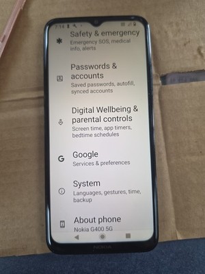 Original Nokia G400 5G 64GB G400 Factory Unlocked Smartphone Very Good Grey US