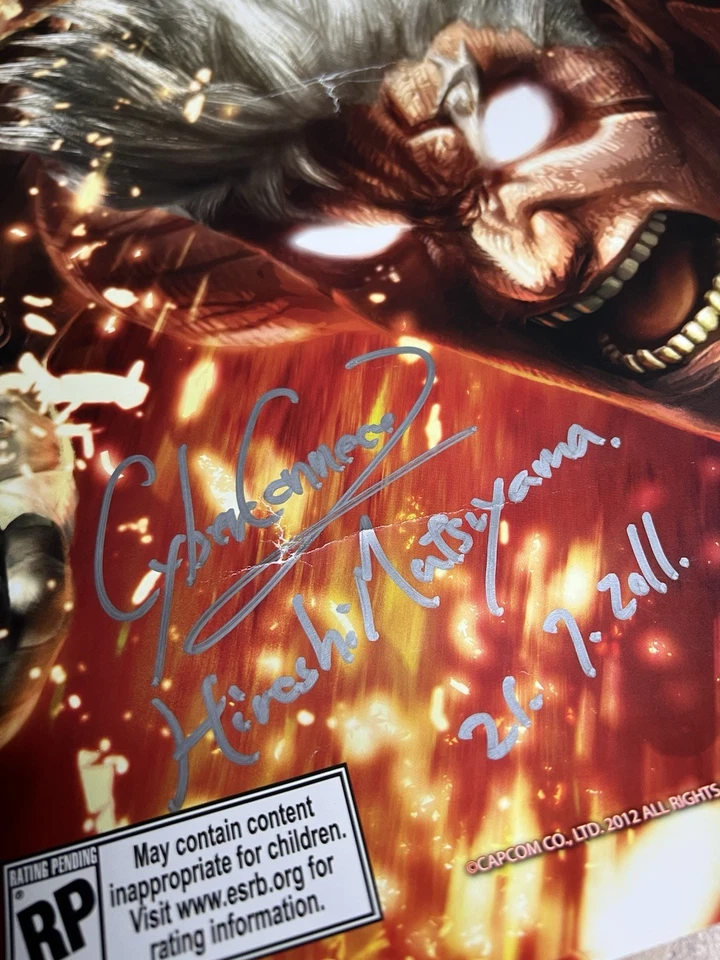 VTG Asura’s Wrath 18”x24” Poster SIGNED Hiroshi Matsuyama & Kazuhiro Tsuchiya - Image 4 of 4