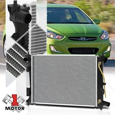 Aluminum Radiator OE Replacement for 12-17 Attitude/Accent/Rio 1.6 dpi-13253