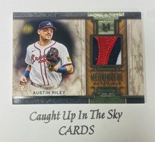 2025 Topps Museum Collection Austin Riley Meaningful Material Black Diamond #5/5