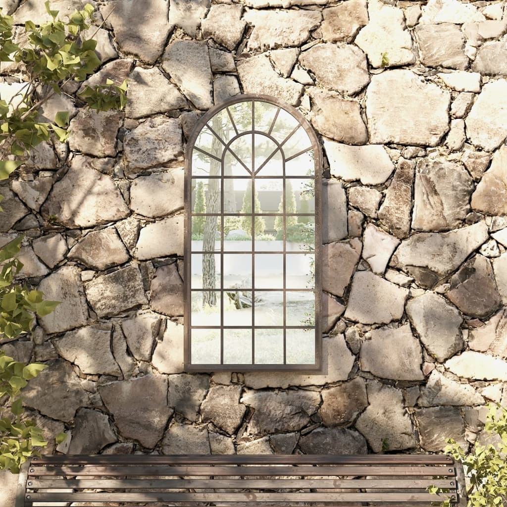 Specchio da Parete Giardino 90x45 Sabbia Ferro | Prezzo e Qualità