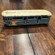 ARCADE 1939 Greyhound Lines New York World's Fair Bus Vintage Metal Toy Bus