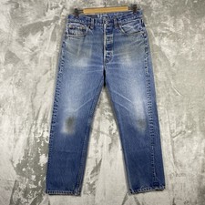 Vintage Levis 501xx Jeans 34x32 fit 32x28 Made in USA Whiskers Great Fade 90s