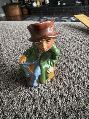 VTG  Artone England Artful Dodger Toby Character Jug Hand Painted Dickens EUC