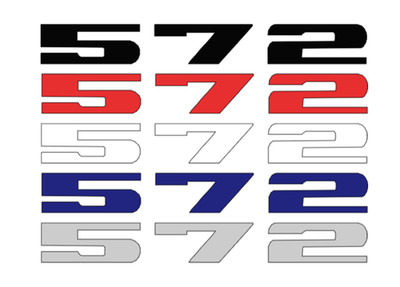 Custom 572 Automotive Decal Set - Universal Fit