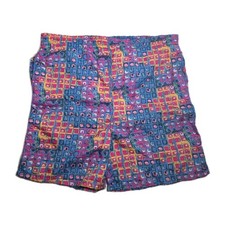 Vintage Athletic Works Swim Trunks Youth XL 18 Abstract Print Mesh Lined