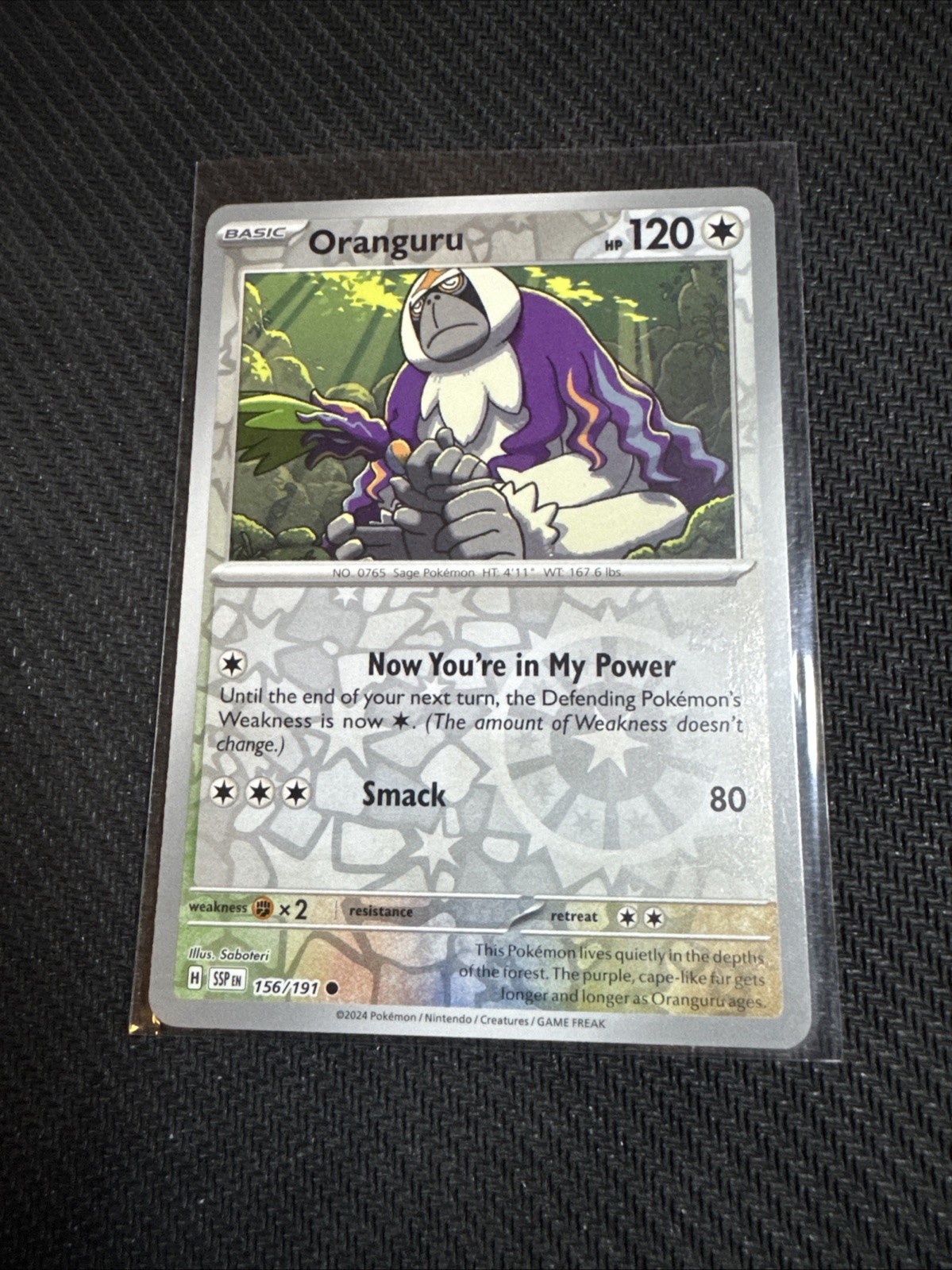 Oranguru 156/191 Pokemon Card Pokémon TCG Holo