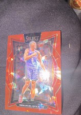 2024-25 Panini Select - Concourse Immanuel Quickley #41 Red Cracked Ice Prizm