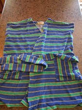 Vintage Christian Dior Hand Made Bath Robe Terry Cloth Sleeveless Midi 18FB