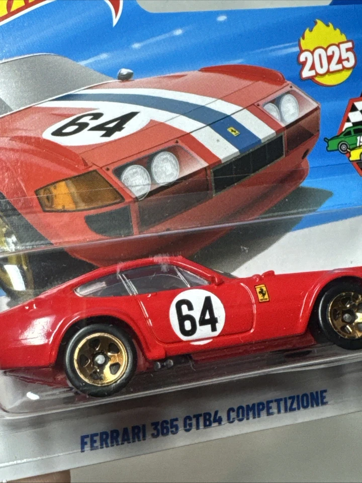 Hotwheels 1/64 🇨🇵 Ferrari 365 GTB4 Competizione mainline 2025 #10/10 - Photo 3/4