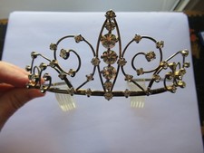 Vintage Rhinestones Pageant Tiara / Crown / Wedding