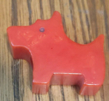 Vintage Bakelite 1930’s Red  Scotty Dog Pencil Sharpener