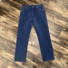 Wrangler Cowboy Cut Dark Wash Denim Jeans Western Men 35x34