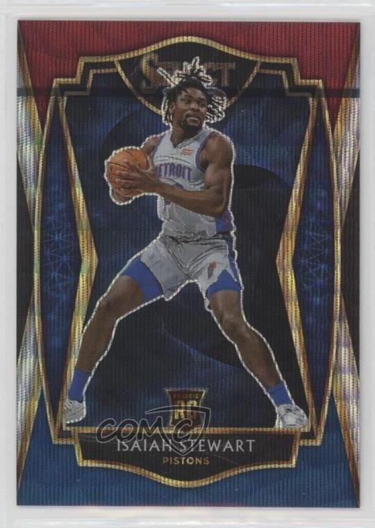 2020-21 Panini Select Premier Level Tri-Color Prizm Isaiah Stewart #191 0bt4