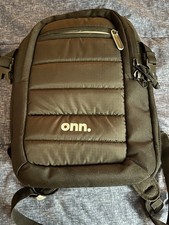 Onn. Black nylon Backpack Camera Bag