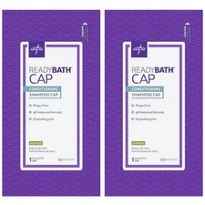 2x Shampoo and Conditioning Cap - Medline ReadyBath No Rinse Freshly Scented NEW