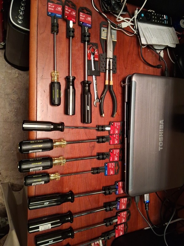 Mix Match Screwdrivers And Extra  Long Nose Plier