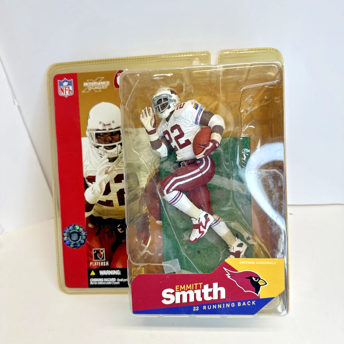 スポーツ McFarlane NFL Series E. Smit 2003 ED. McFarlane NFL Series 1 Emmitt Smith No Helmet RARE Super Chase