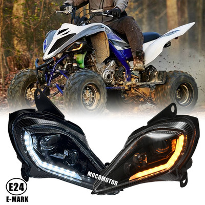 E-Zertifizierung LED Scheinwerfer für Yamaha Raptor 700 700R 350 YFZ 450 Blinker
