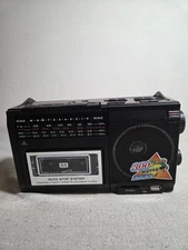 Portable  Retro Style Multiband Radio Stereo Audio Cassette Tape Player Tested