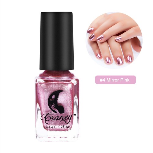 Fashion Metallic Mirror Silver Effect 6ml Nail Polish Metal Shinny Manicure IDS - Bild 7 von 7