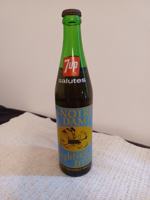 1973 NOTRE DAME 7 UP FIGHTING IRISH NATIONAL CHAMPIONSHIP 16 OZ. UNOPENED...