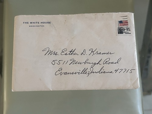 Signed Stamped From White House 1984 Ronald Nancy Reagan Birthday Card! - Picture 5 of 5