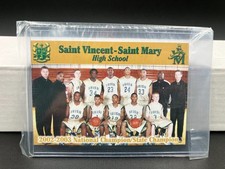 2002-03 LeBron James Rookie Card GOLD Saint Vincent Mary #5 Team Card. rookie card picture