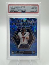 Panini 2023 Hidden Potential Ice Prizm C.J. Stroud /15 Rookie PSA 10 - Pop 6 
