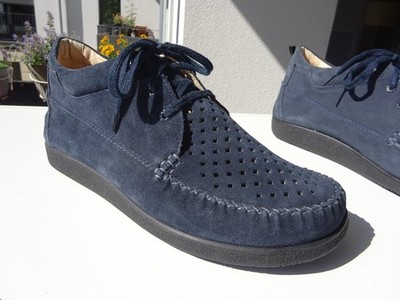 Helvesko Champion men's boots suede blue Swiss made size 43 New