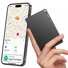 Wallet Tracker for Apple Find My, Apple MFi Certified , Ultra-Slim, Black
