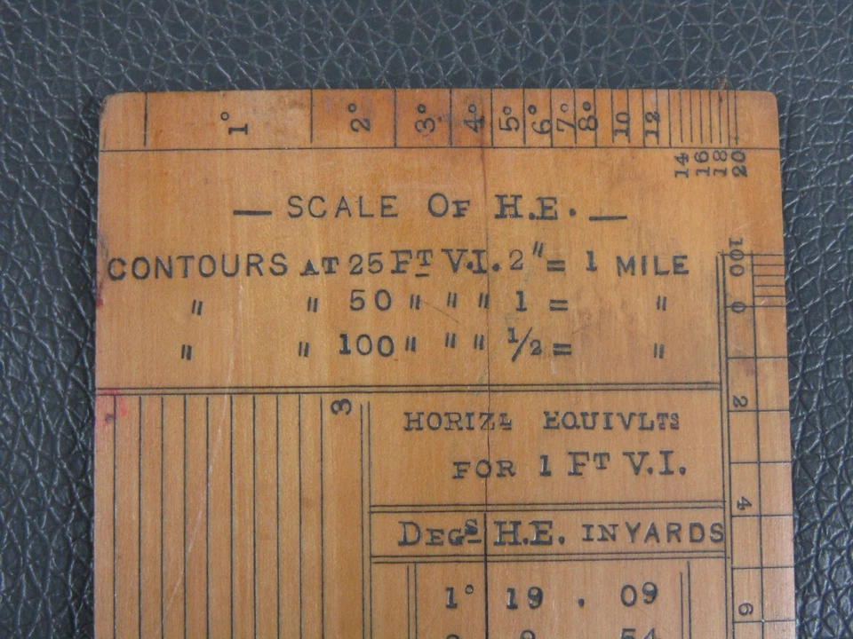 Antique unusual 6" boxwood protractor rule ruler by Lawrence & Mayo - Image 3 of 4