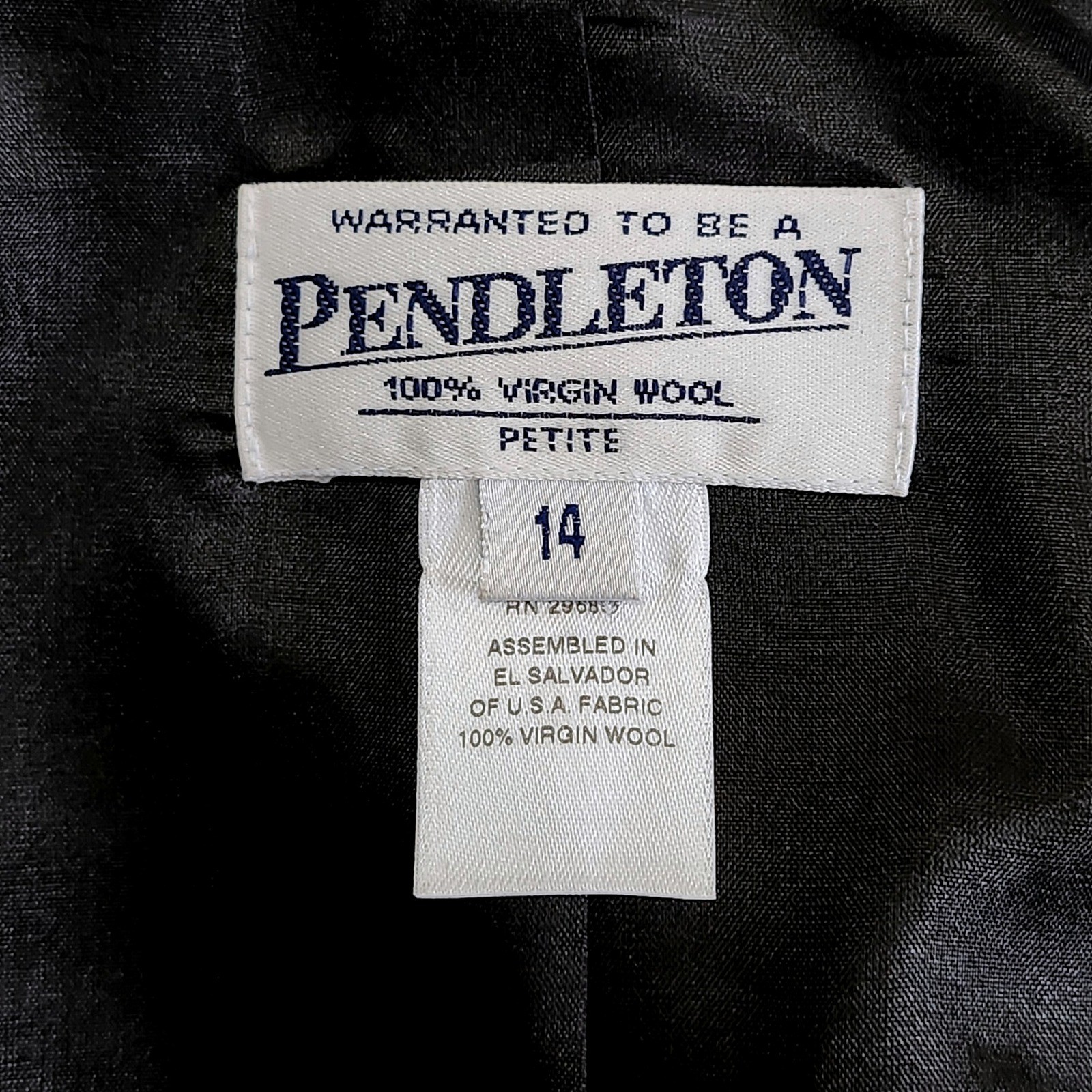 Pendleton 100% Virgin Wool Button Blazer Size 14 … - image 7