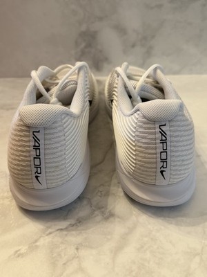 Nike Court Zoom Vapor 12 HC Tennis Shoes White FV5552-101  display picture 3