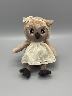 Orange Life Toys Sonya the Owl Tenderness Stuffed Animal In Dress 10'' Plush 