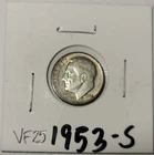 1953-S 10C Roosevelt Dime