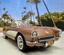 Danbury Mint 1957 Corvette Chip Miller Aztec Copper 1:24 Box Paper*