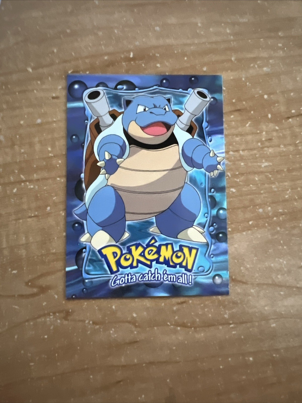 Pokemon Card - Topps  1999 Holo Foil Topps Blastoise Black Logo E9 of 12