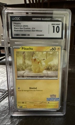 CGC 10 Pokémon Pikachu 225 Scarlet & Violet Promo Regular 2025