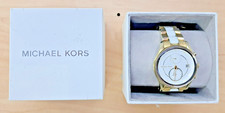 Michael Kors MK-6466 Women's Gold-Tone Watch Pre-Owned As-Is