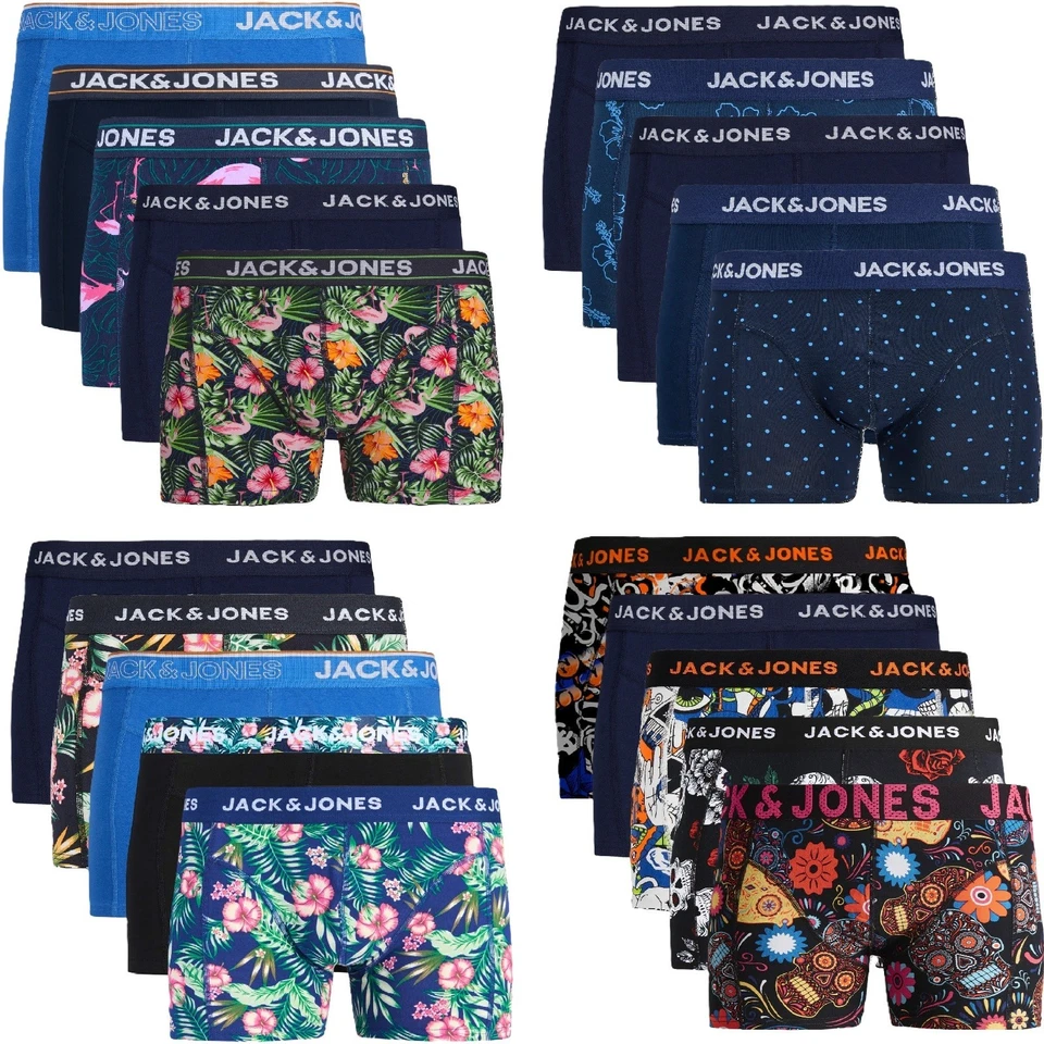 Jack Jones Boxershort 5er Pack Herren Männer Short Unterhose Marken S - 8XL - Bild 1 von 1