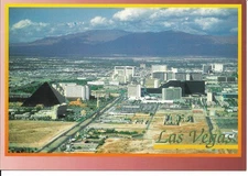 Las Vegas strip ariel view early 1990s