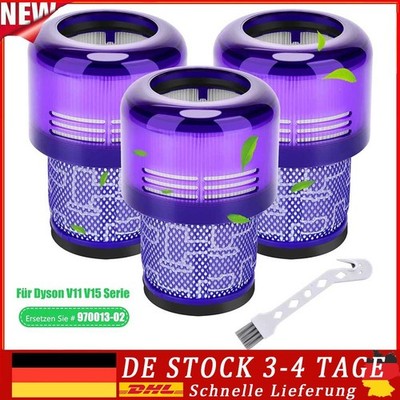 3x Filter für Dyson V15 Detect V11 Absolute Pro ersetzt Teile Nr wie 970013-02